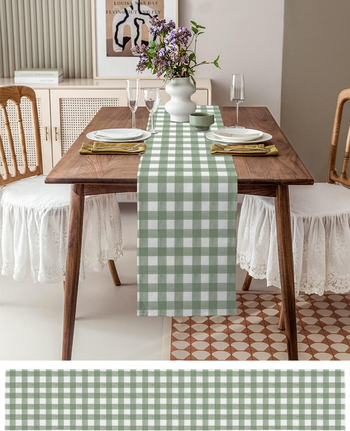 sage-green-buffalo-plaid-table-runner-120-inches-long-farmhouse-dress-scarves-farmhouse-green-white-checkered-dining-tablerunner-for-coffee-table-kitchen-island-party-decor-13-x-120