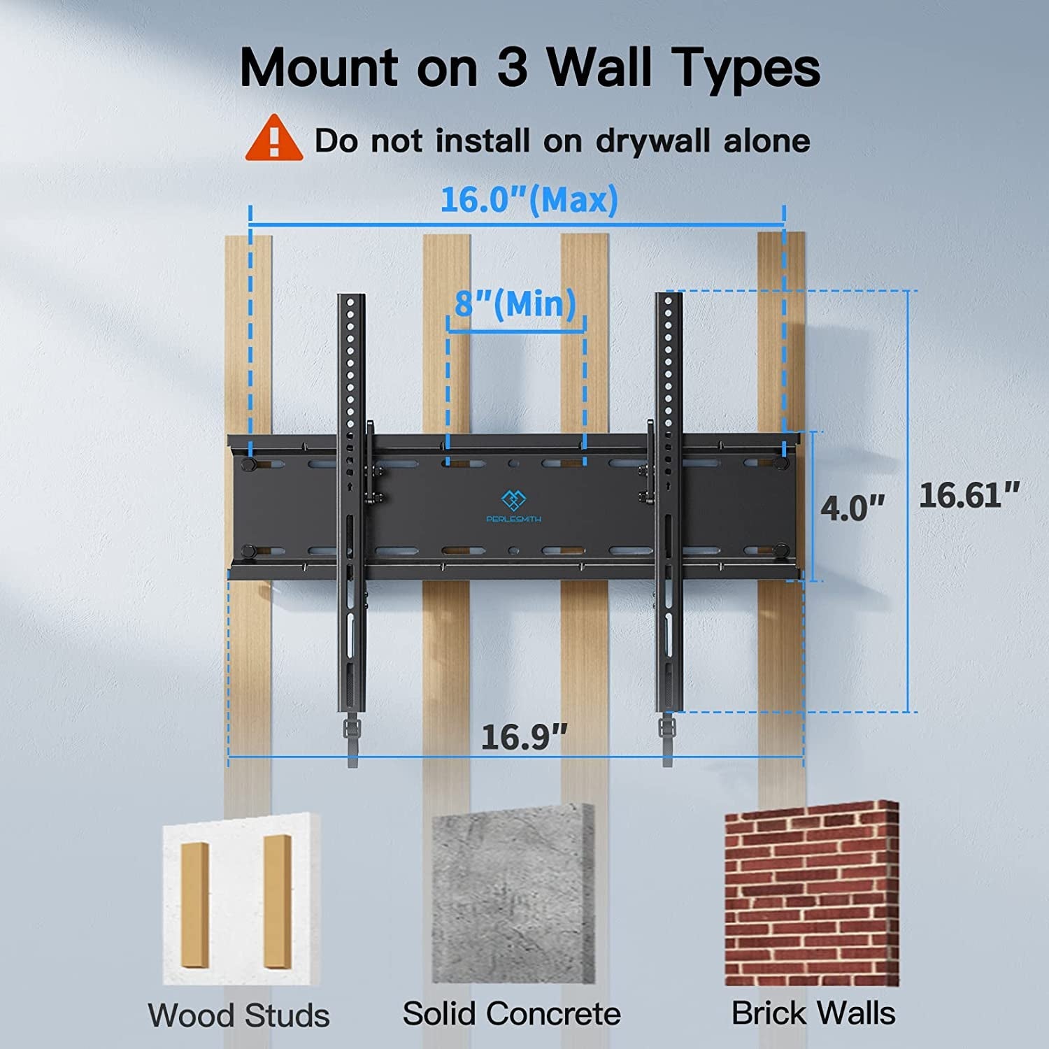 tilting-tv-wall-mount-bracket-low-profile-for-most-23-60-inch-led-lcd-oled-plasma-flat-screen-tvs-with-vesa-400x400mm-weight-up-to-115lbs-fits-16-wood-stud