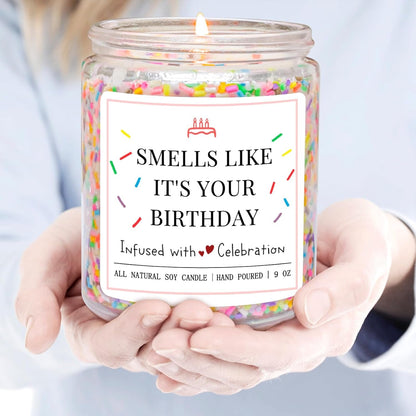 Happy Birthday Gifts for Women, Creamy Vanilla Birthday Candle5