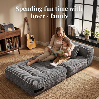 Folding Sofa Bed, Convertible Sleeper Chair with Pillow6