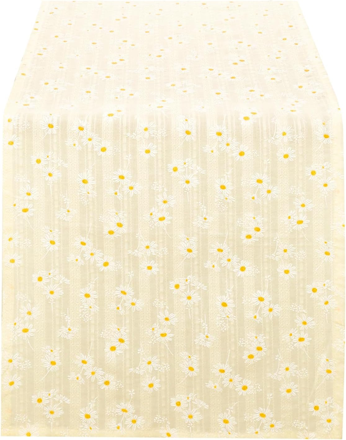 light-yellow-floral-cotton-table-runner-boho-table-decor-12-x72-farmhouse-rustic-autumn-thanksgiving-dining-room-kitchen-wedding-holiday-decor-bohemian-dresser-scarf-home-decor