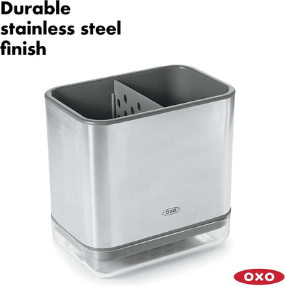 OXO Good Grips Stainless Steel Sink Organizer Caddy & Sponge Holder6