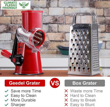 Rotary Cheese Grater Hand Crank, Cheese Shredder Vegetable Slicer6