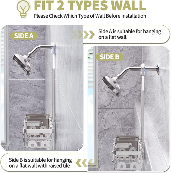 Aluminum Shower Caddy Hanging,Shower Caddy, Never Rust Shower Organizer8
