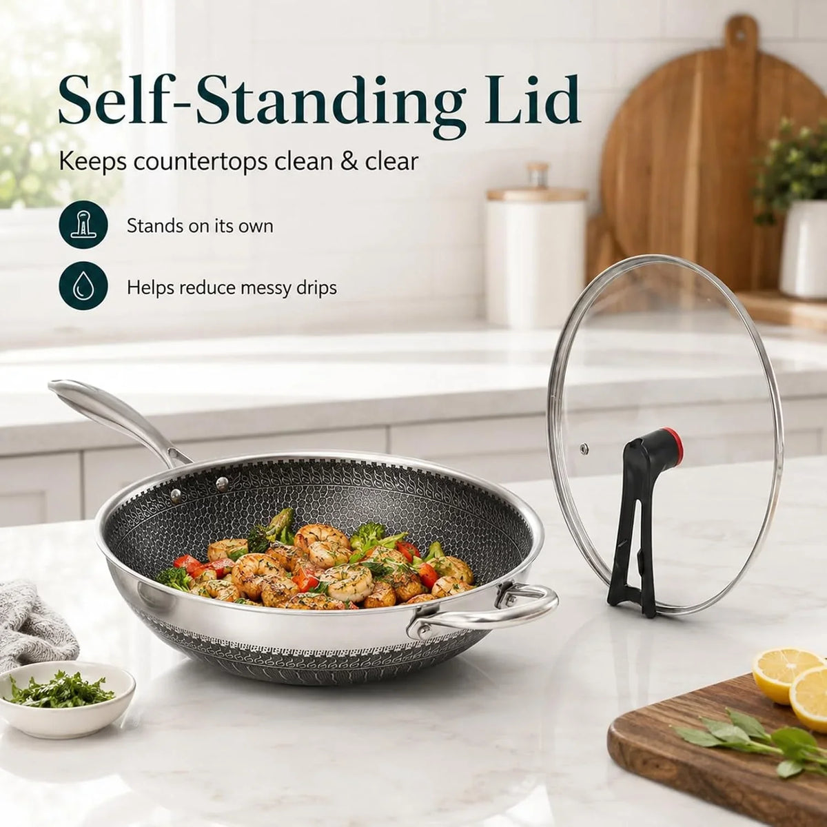 12-6-inch-stainless-steel-honeycomb-wok-pan-with-standing-glass-lid-flat-bottom-stir-fry-pan-for-induction-gas-electric-stoves-physical-stick-resistant-surface-dishwasher-safe