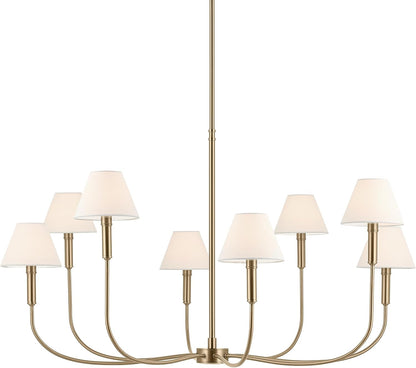 Eadie 8-Light Chandelier Light, Champagne Bronze2