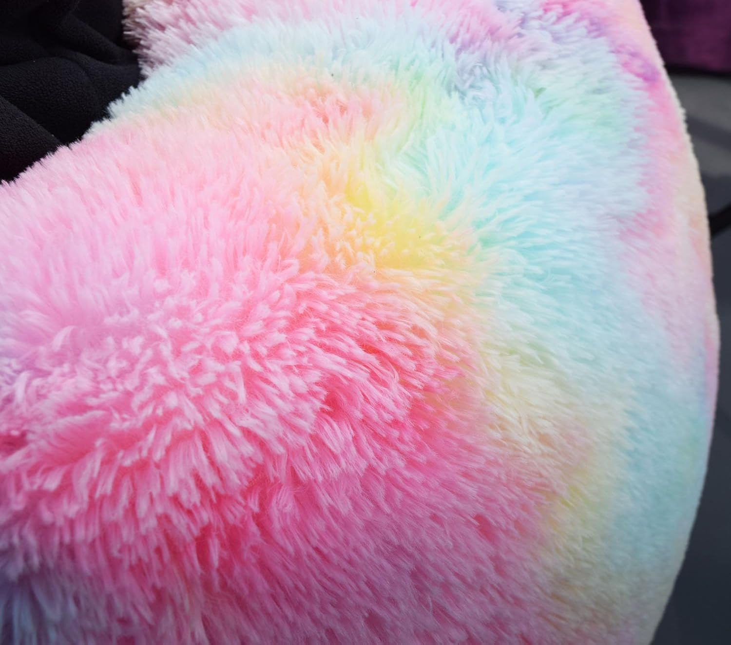 fluffy-bean-bag-chair-for-kids-2-5ft-round-memory-foam-filled-bean-bag-for-teens-kids-ultra-soft-faux-fur-fabric-bean-bag-chairs-for-playroom-living-room-bedroom-rainbow