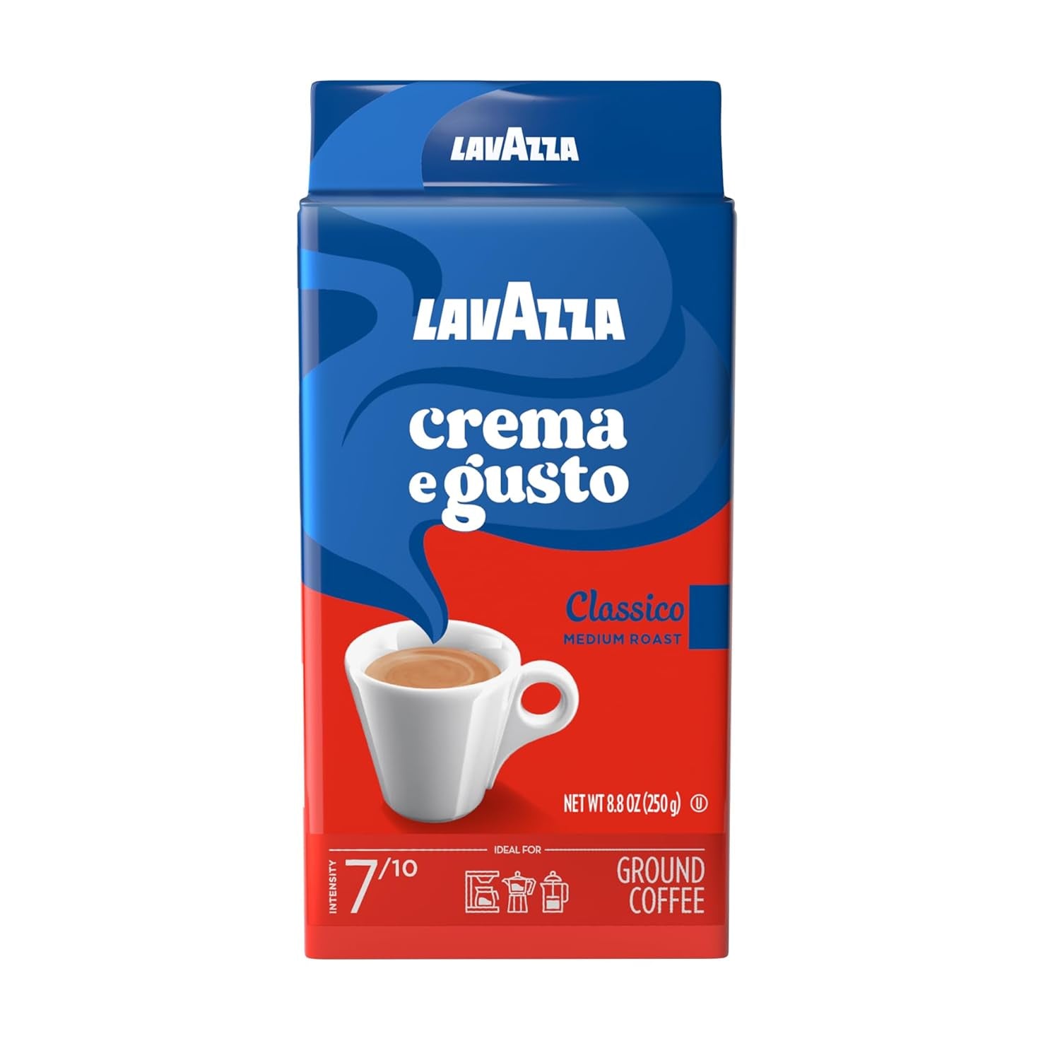 lavazza-crema-e-gusto-ground-coffee-medium-roast-arabica-and-robusta-blend-8-8-oz-brick-pack-of-4
