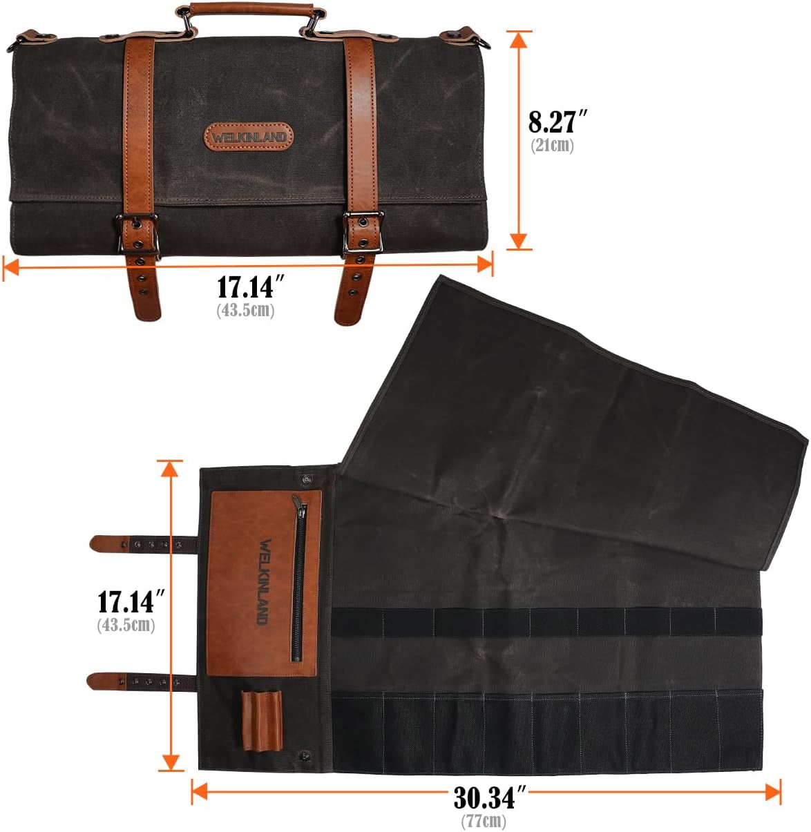 13-pocket-knife-roll-heavy-duty-canvas-leather-knife-roll-bag