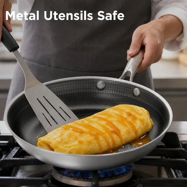 8 Inch Frying Pan, Omelette Pan Nonstick, Small Egg Frying Pan | Non Toxic,Induction Compatible, Fast& Even Heating, Oven & Dishwasher Safe, Metal Utensil Safe,Perfect for Eggs and Omelets3