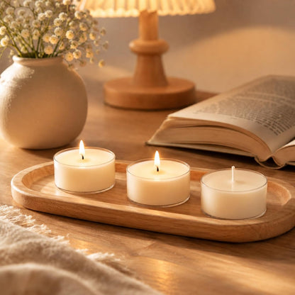 Tea Lights Candles, Votive Candles Bulk 25 Pack, 4 Hour7
