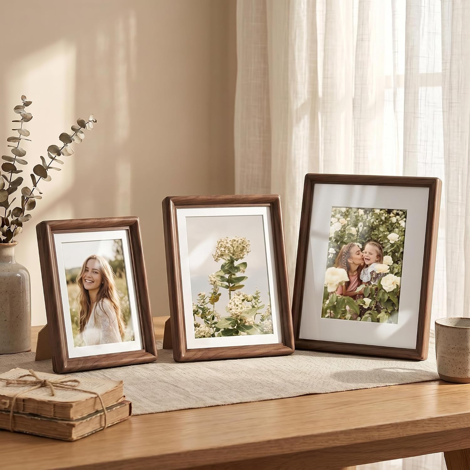 5x7-picture-frame-solid-walnut-wood-frame-with-mat-for-4x6-photo