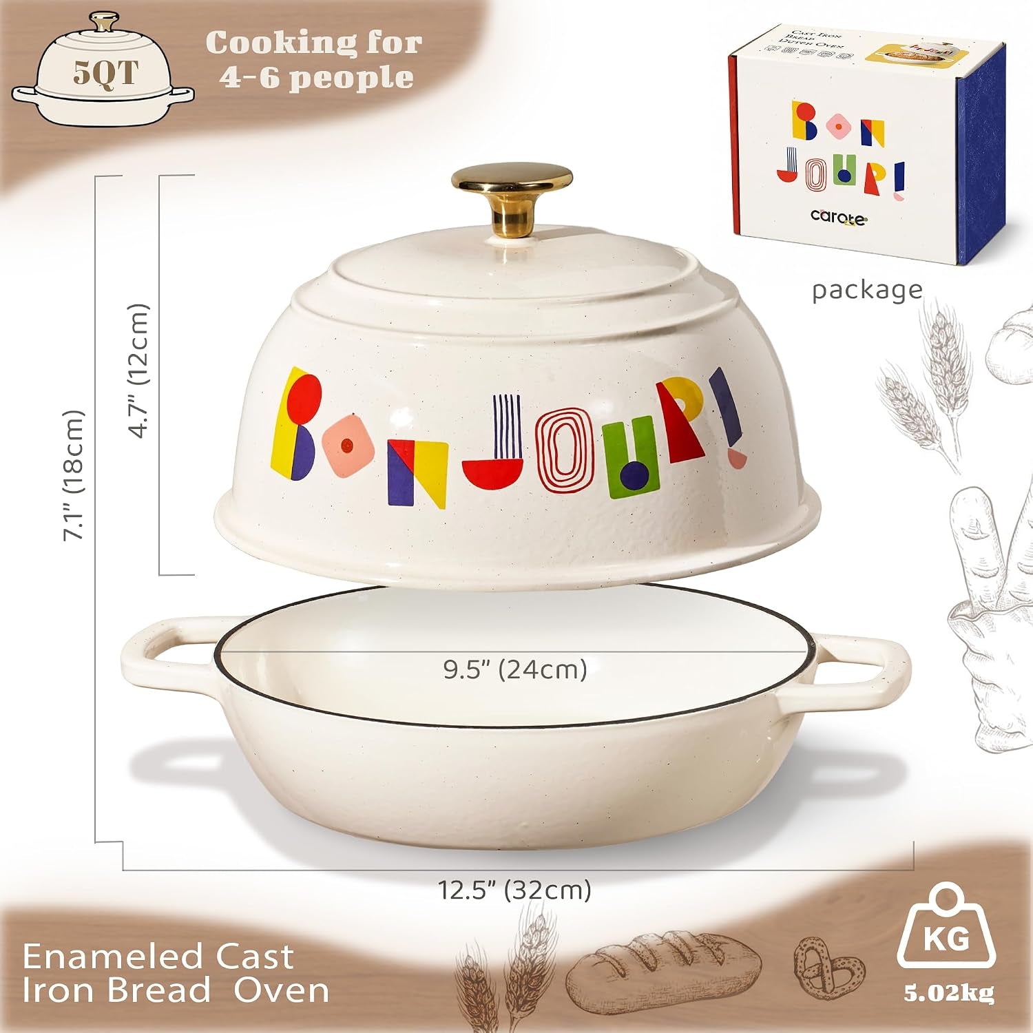 cast-iron-dutch-oven-pot-with-lid-5qt-round-bread-oven-bonjour-homemade-sourdough-bread-baking-healthy-non-toxic-dual-handles-all-stovetop-compatible-oven-safe-up-to-500-f