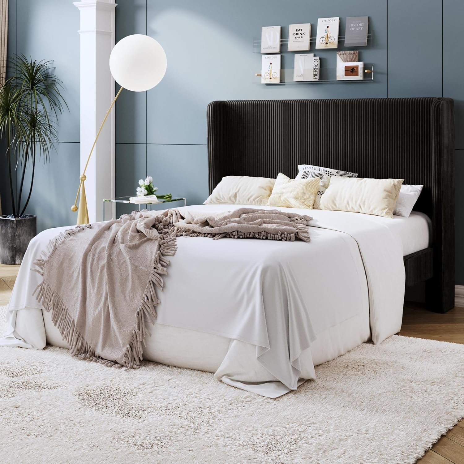 full-corduroy-platform-bed-with-tufted-wingback-headboard-black