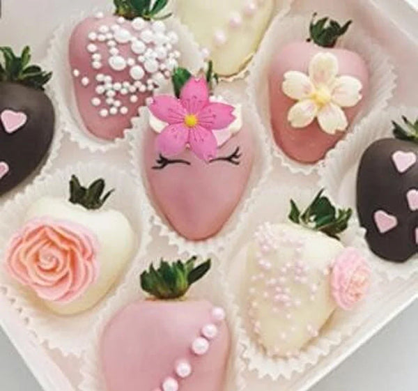 Flower Silicone Molds,9Pcs Rose Leaf Daisy Sunflower Chrysanthemum Small Flowers Fondant Molds Polymer Clay Mould Candy Chocolate Molds for Cupcake Cake Pop Puck Decoration DIY Crafts7