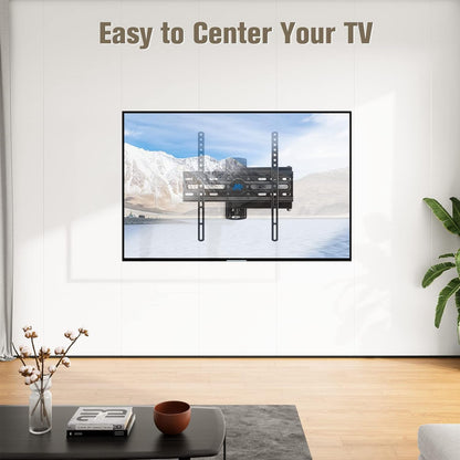 TV Wall Mount Swivel and Tilt for 26-55 Inch TV up to 60 Lbs | TV Mount Perfect Center Design, Full Motion TV Mount Bracket with Articulation, Max VESA 400X400Mm, MD23779