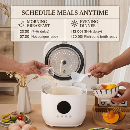 3L Healthy Low Carb Rice Cooker, Low Sugar Digital Steamer, Porridge, Soup, Quick Rice, White Rice, 5 Cooking Functions, 24-Hour Smart Appointment, 8 Hours Heat Preservation4