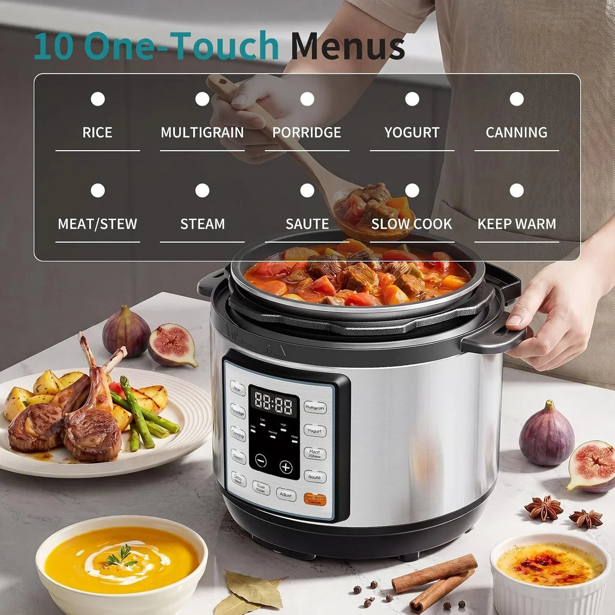 10-in-1-electric-pressure-cooker-3-quart-multi-cooker-for-rice-stew-and-steam-small-programmable-stainless-steel-pot-with-slow-cook-function-and-ceramic-inner-pot