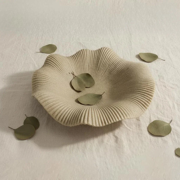 Large Decorative Bowl Decor, Decorative Bowls for Modern Home Decor,Stylish Key Bowl for Entry Table,Decorative Fruit Bowls for Kitchen Counter (11" Beige)6