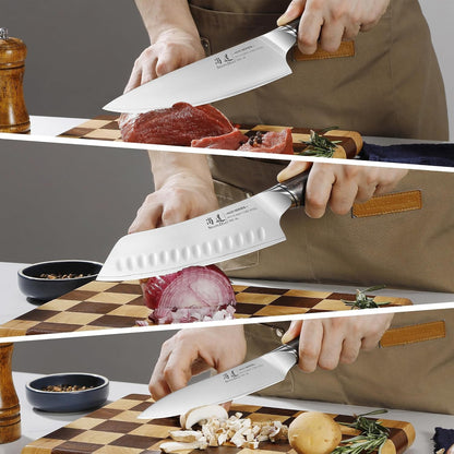 Kitchen Knives Set, 3-Piece Chefs Knife Set High Carbon VG10 Stainless Steel with Ultra Sharp Blade & Professional Chef Knives, Japanese Cooking Knife with Gift Box4