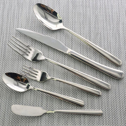 36 Piece Stainless Steel Silverware Set for 6 Flatware with Placemat 6Piece | Cutlery Set-Knife Fork Butter Knife and Spoon,Mirror Finish, for Home Restaurant Hotel Kitchen Utensils Dishwasher Safe4
