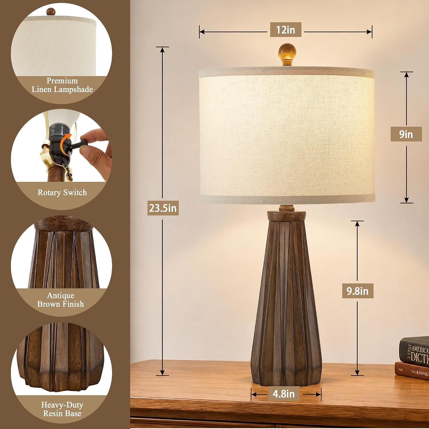 23-5-farmhouse-table-lamps-set-of-2-with-9w-led-bulbs-vintage-brown