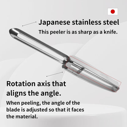 Stainless Steel Peeler Long Vegetable Peeler 8.5 Inch5