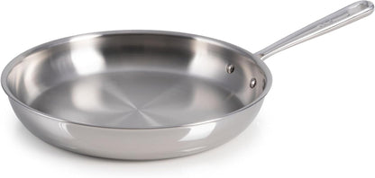 Pro Tri-Ply Fry Pan, Stainless Steel Pan 12 Inch, Induction Cookware, Oven Safe 500F, Fast & Even Heat, Professional Quality & Durability, Skillet, Cookware, Silver1