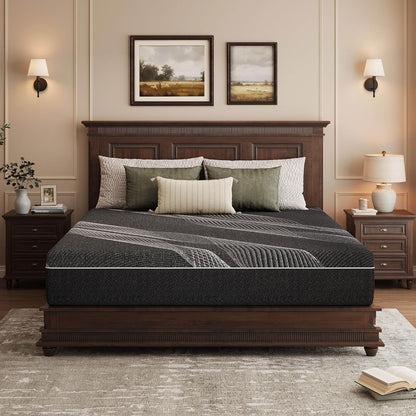 King Size Mattress, 12 Inch Gel Memory Foam, Medium Firm1