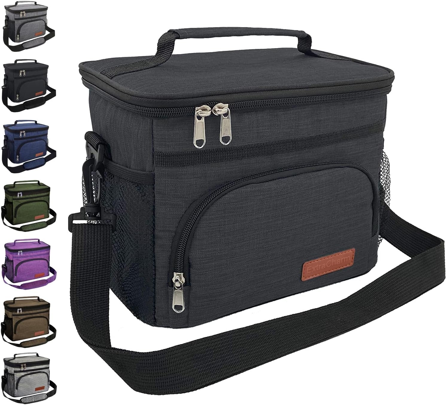 insulated-lunch-bag-for-women-men-reusable-lunch-box-for-office-picnic-hiking-beach-leakproof-cooler-tote-bag-organizer-with-adjustable-shoulder-strap-for-adults-black