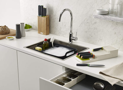Joseph Joseph Drawerstore Knife Organizer, Holds up to 9 Knives, Kitchen Organization & Drawer Storage – Compact, Gray5