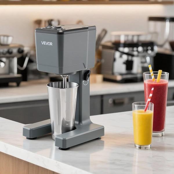 Milkshake Maker, 150W Single Head Milkshaking Machine, Height Ajustable, Dual-Speed Adjustment Drink Mixer Blender with 820Ml Stainless Steel Cup, for Home, Kitchen, Bar & Beverage Shop8