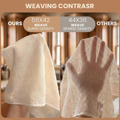 6Pcs Cheese Cloths 18X18 Inch, Grade 100 Cheesecloth for Straining | Reusable Cheese Cloth with Reinforced Edges, Unbleached Cotton Muslin Fabric Strainer for Baking,Juicing,Milk,Cheese, Crafts5
