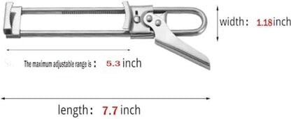 Master Jar & Bottle Opener,Adjustable Multifunctional Stainless Steel Can Opener Jar Lid Gripper,Manual,Kitchen Accessories（Silver）8