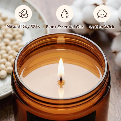 Scented Candles Set, 4 Pack Soy Candles for Home Scented, Candle Gifts for Men Women, Scents of Pineapple Cocktail/Coconut Vanilla/Pink Sands/Bahamian Breeze2