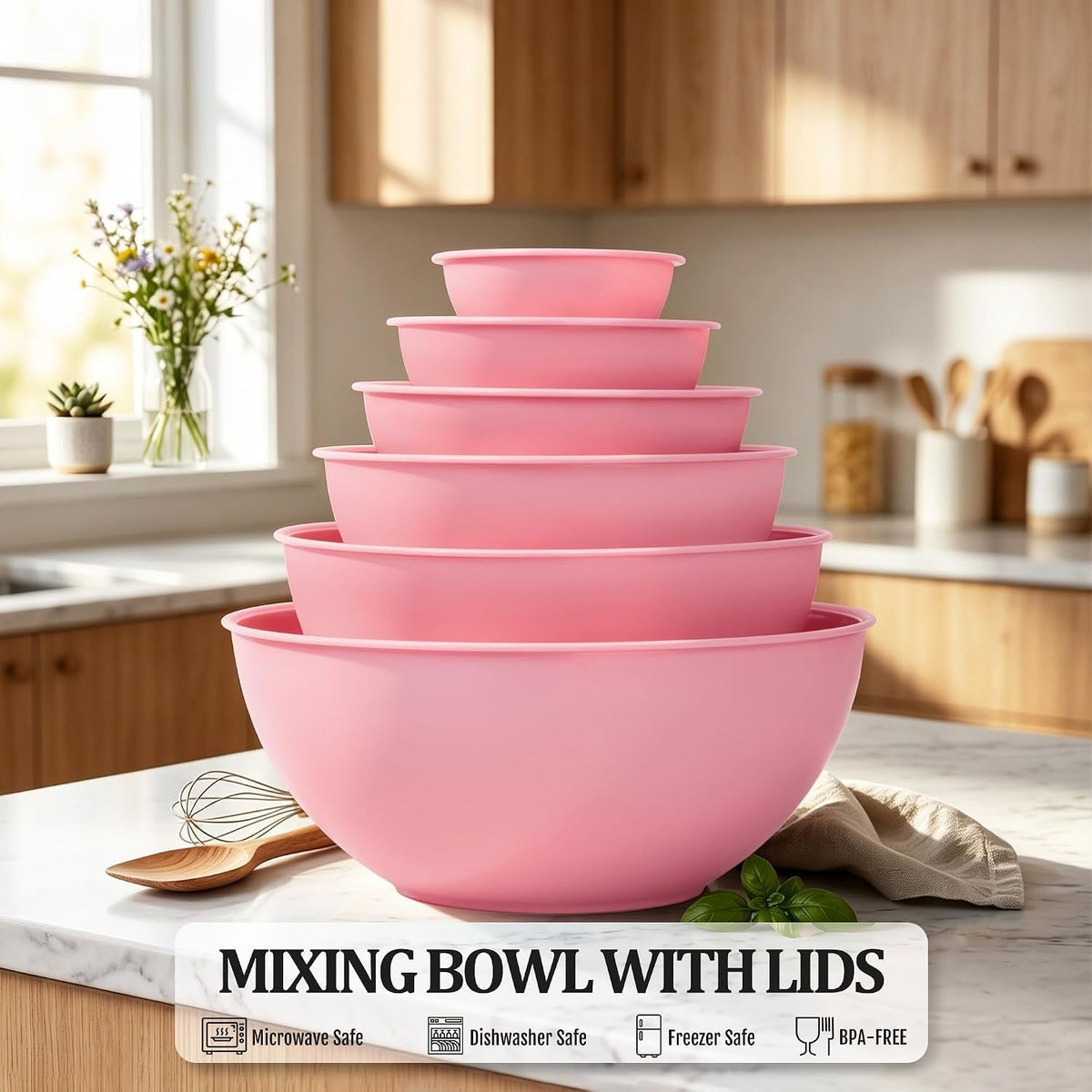 bpa-free-plastic-round-mixing-bowl-with-lids-12-pack-nesting-bowls-with-lids-set-microwave-and-dishwasher-safe-prep-serving-bowls-great-for-mixing-baking-serving-pink-12pcs