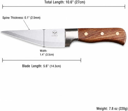5.6" Forged Boning Knife with Sheath for Hunting & Meat Cutting2