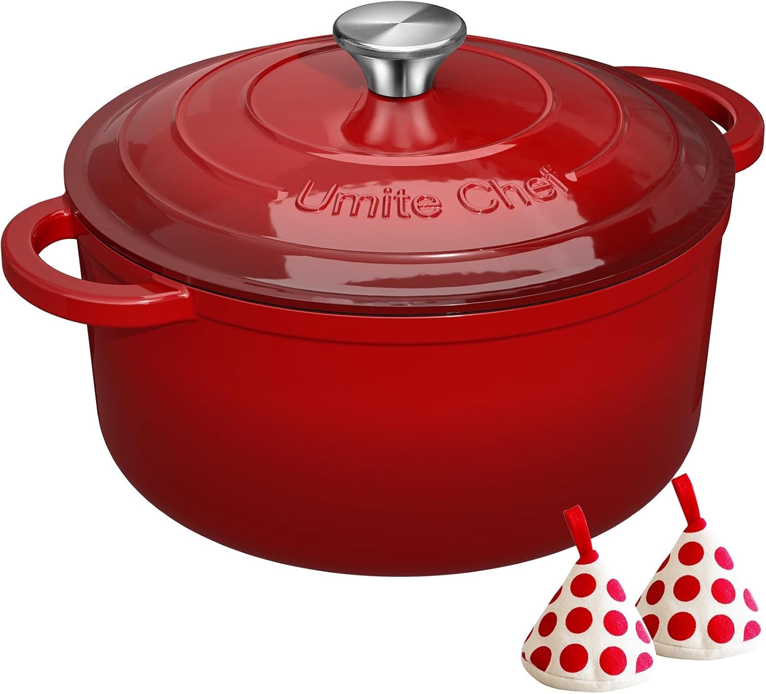 enameled-cast-iron-dutch-oven-5qt-pot-with-lid-cotton-potholders-heavy-duty-cookware-for-bread-baking-braising-stews-roastingred