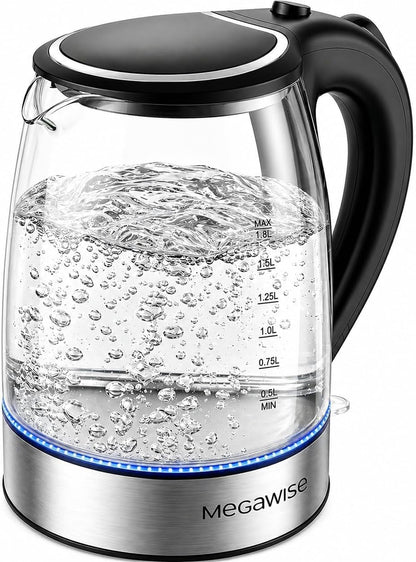 Electric Glass Kettle with Auto Shut-Off (1.8L)1