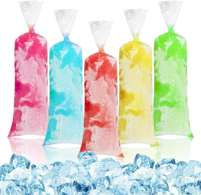 100 Ice Candy Plastic Bags - 4X12 Disposable Bolis Ice Pop Bags | Bolsas Para Bolis De Hielo Mexicanos, Bolsas Para Helados Caseros, Popsicle Mold Bags for Ice Cream Smoothie, Beach Essential1