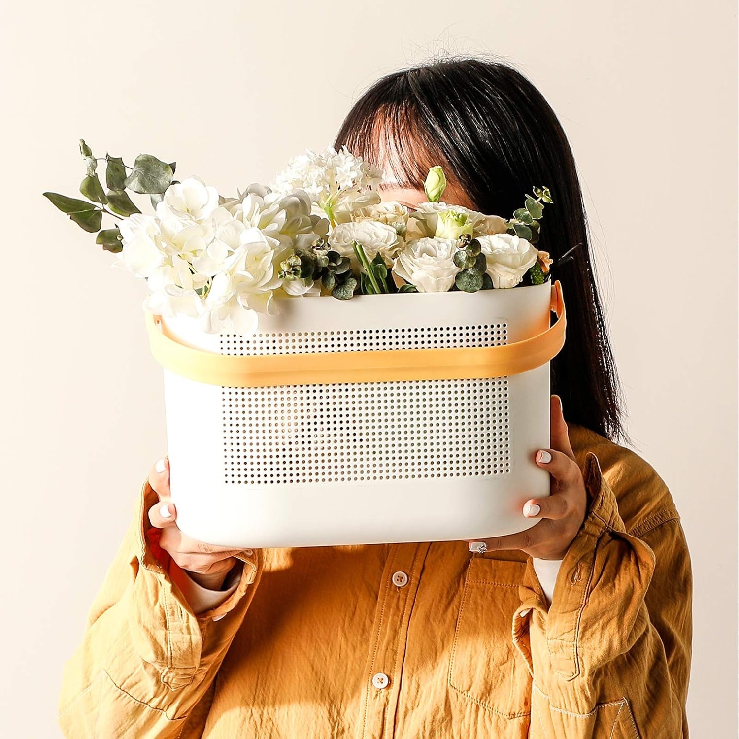 plastic-portable-shower-caddy-basket-storage-organizer-with-handle-yellow