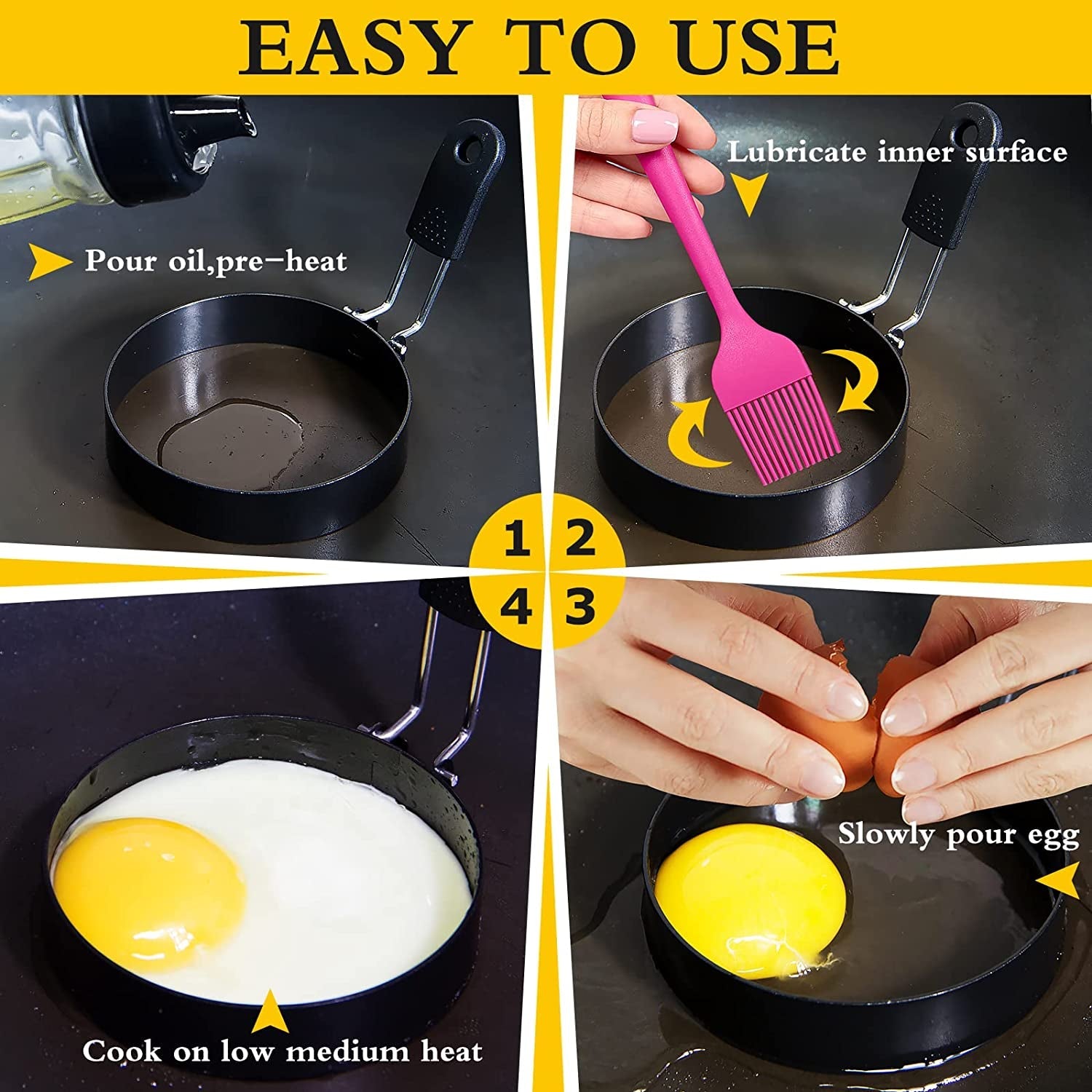 3-5-egg-rings-with-silicone-handle-stainless-steel-egg-cooking-rings-nonstick-for-frying-eggs-and-english-muffins-pancake-egg-mold-shaper-for-breakfast