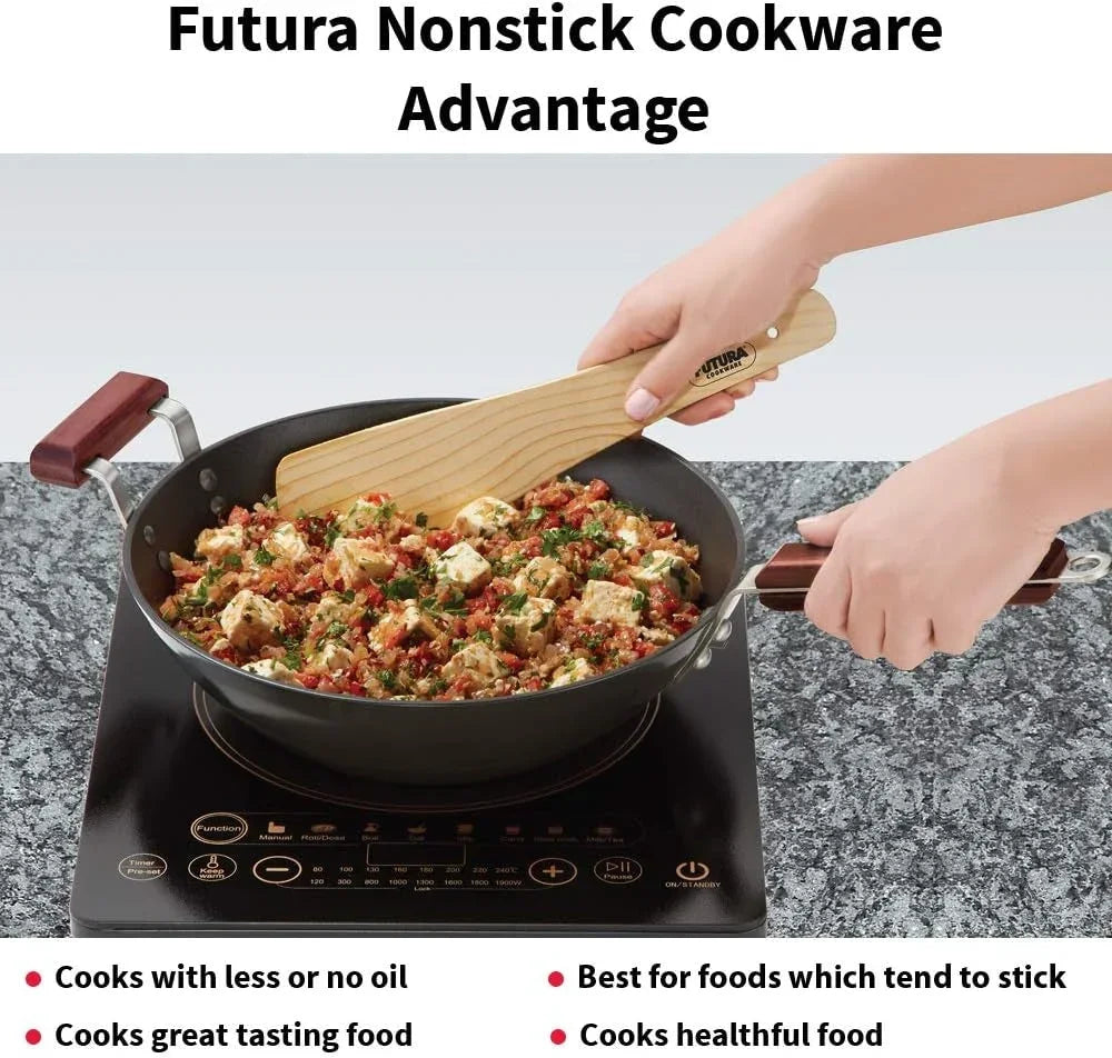 futura-nonstick-wok-stir-fry-deep-fry-pan-with-2-stay-cool-rosewood-handles-11-5-black