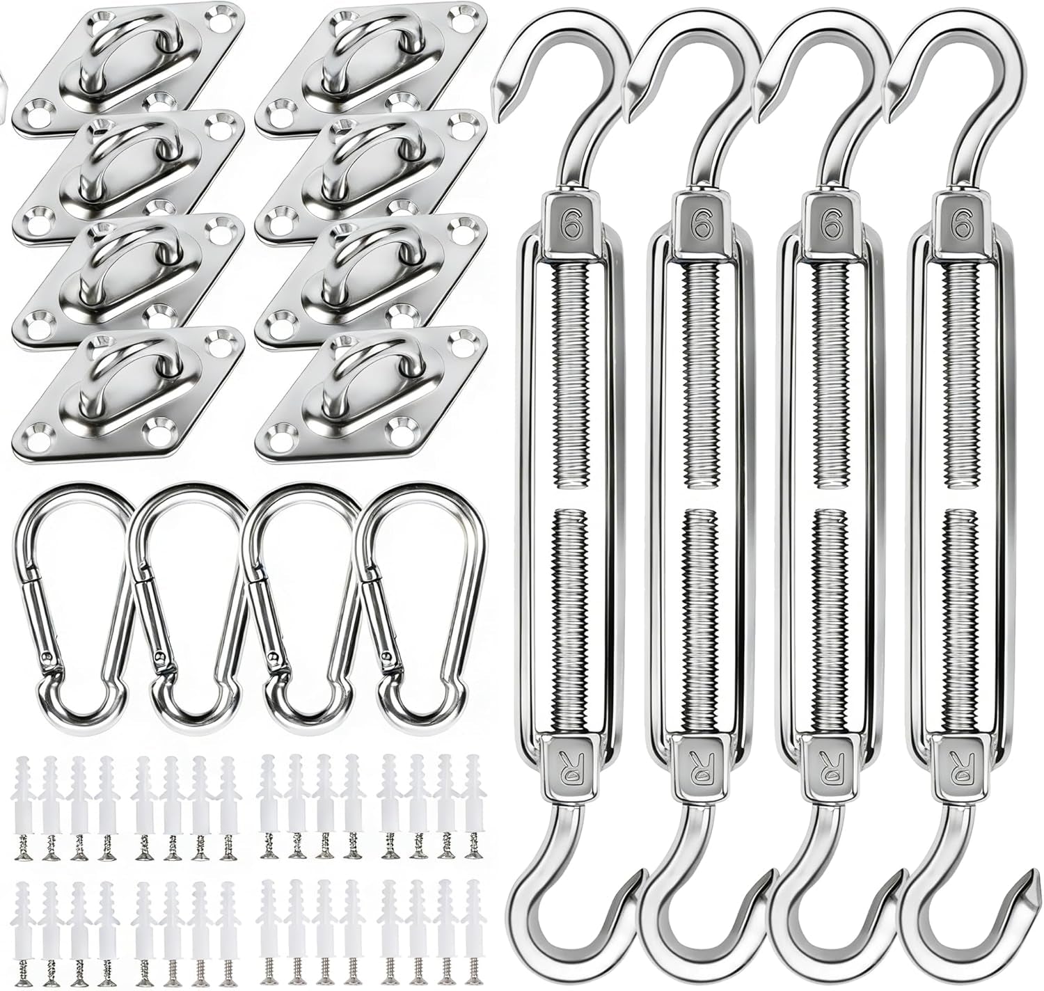 80pcs-shade-sail-hardware-kit-6-inch-for-triangle-rectangle-sun-shade-sun-shade-hardware-kit-304-grade-stainless-steel-turnbuckles-brackets-for-outdoor-patio-shade-canopy-tarp