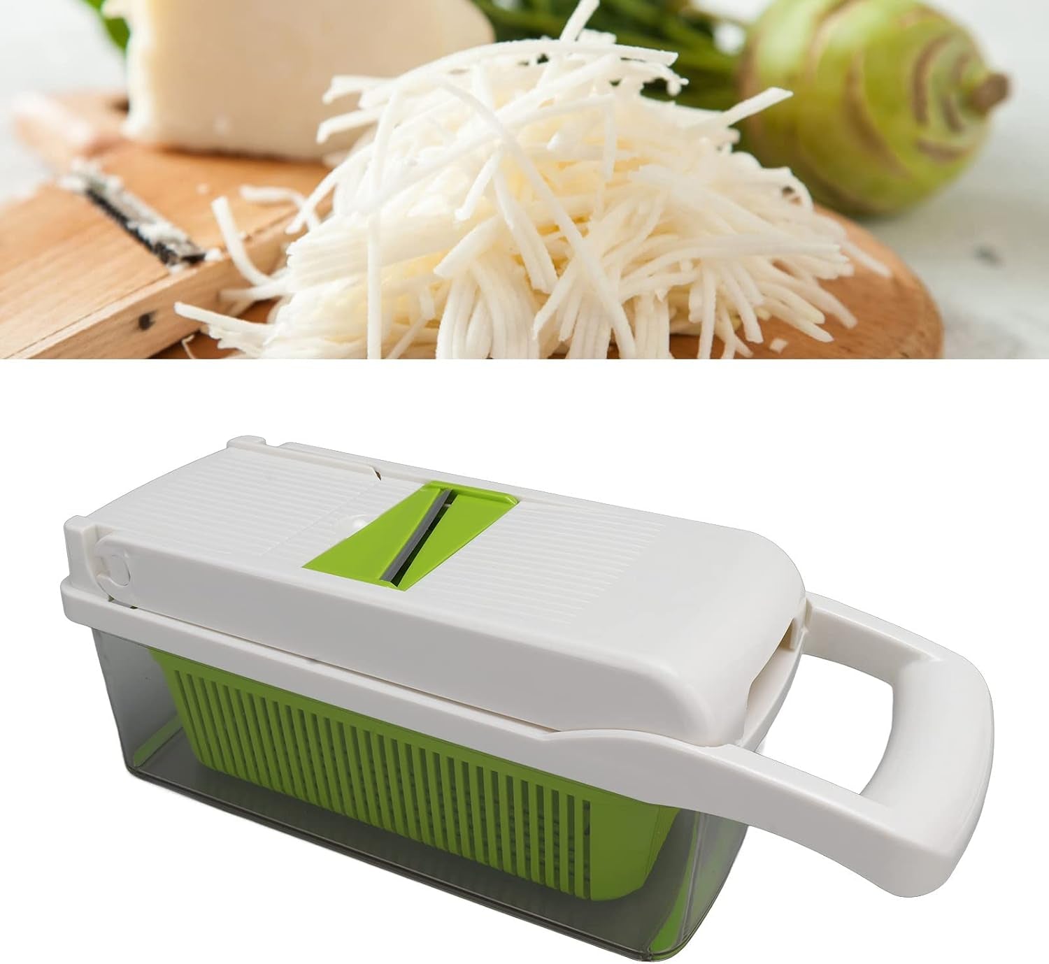 vegetable-cutter-peeler-chopper-grater-stainless-steel-kitchen-tool-with-anti-slip-handle-and-blade-container-for-potato-carrot-onion-12-piece-set-for-home-white