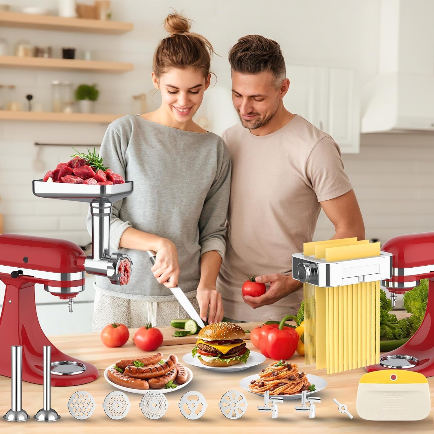 meat-grinder-pasta-maker-attachment-for-kitchenaid-stand-mixers-set-for-kitchenaid-mixer-attachments-includes-metal-food-grinder-with-sausage-stuffer-tubes-3-in-1-pasta-attachment-dough-cutter