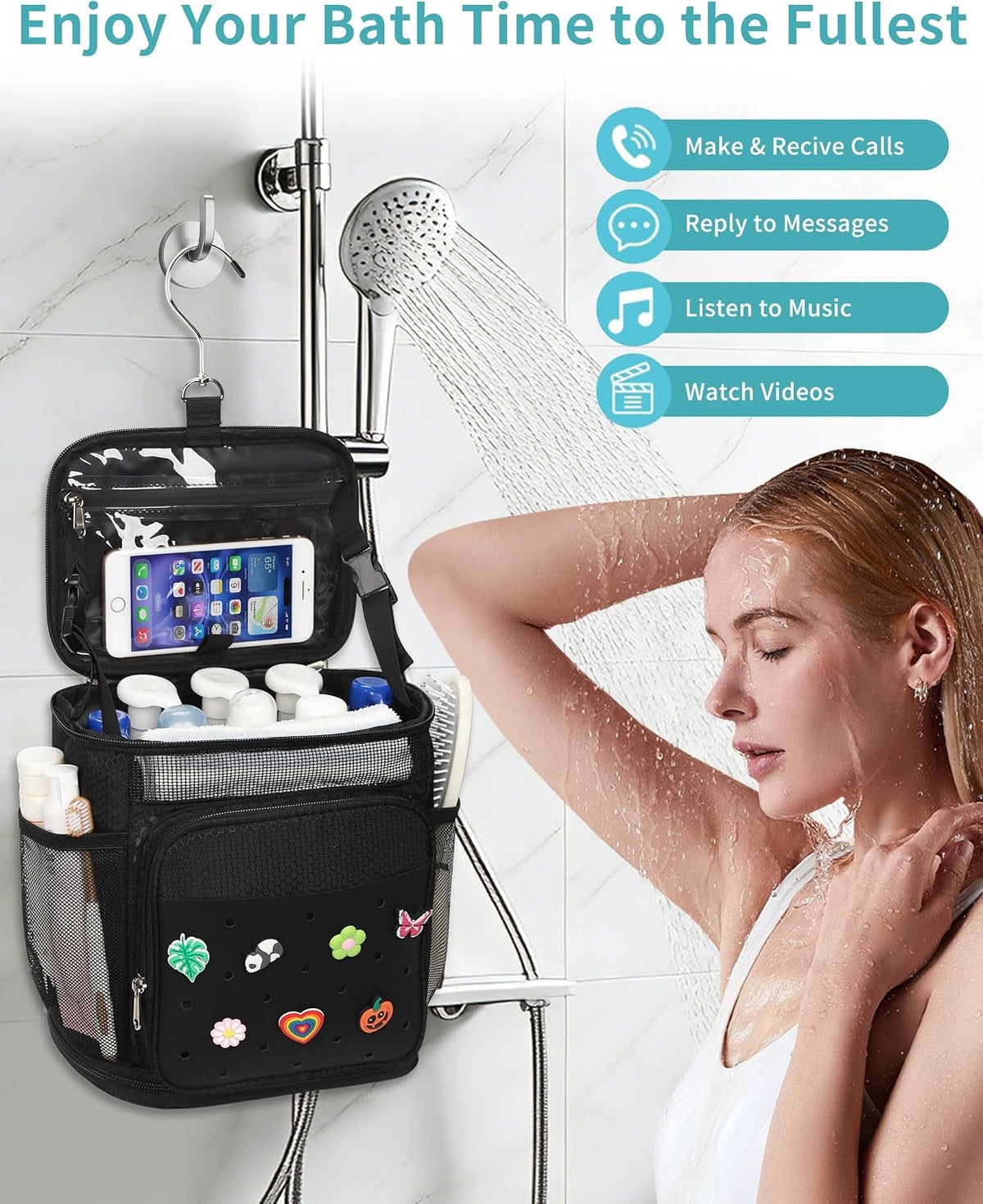 shower-caddy-portable-hanging-shower-caddy-for-college-dorm-room-essentials-mesh-shower-bag-with-diy-decoration-charms-large-capacity-toiletry-bag-for-gym-swiming-camping-bathroom-beach-travel