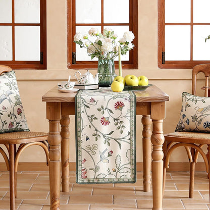 Designer French Linen Table Runner,87"X12"-Idaho A2