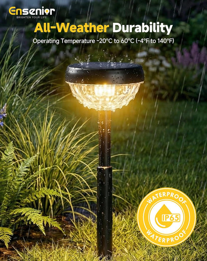 Color Changing Solar Lights Outdoor, 8 Pack, Unique Light Pattern7