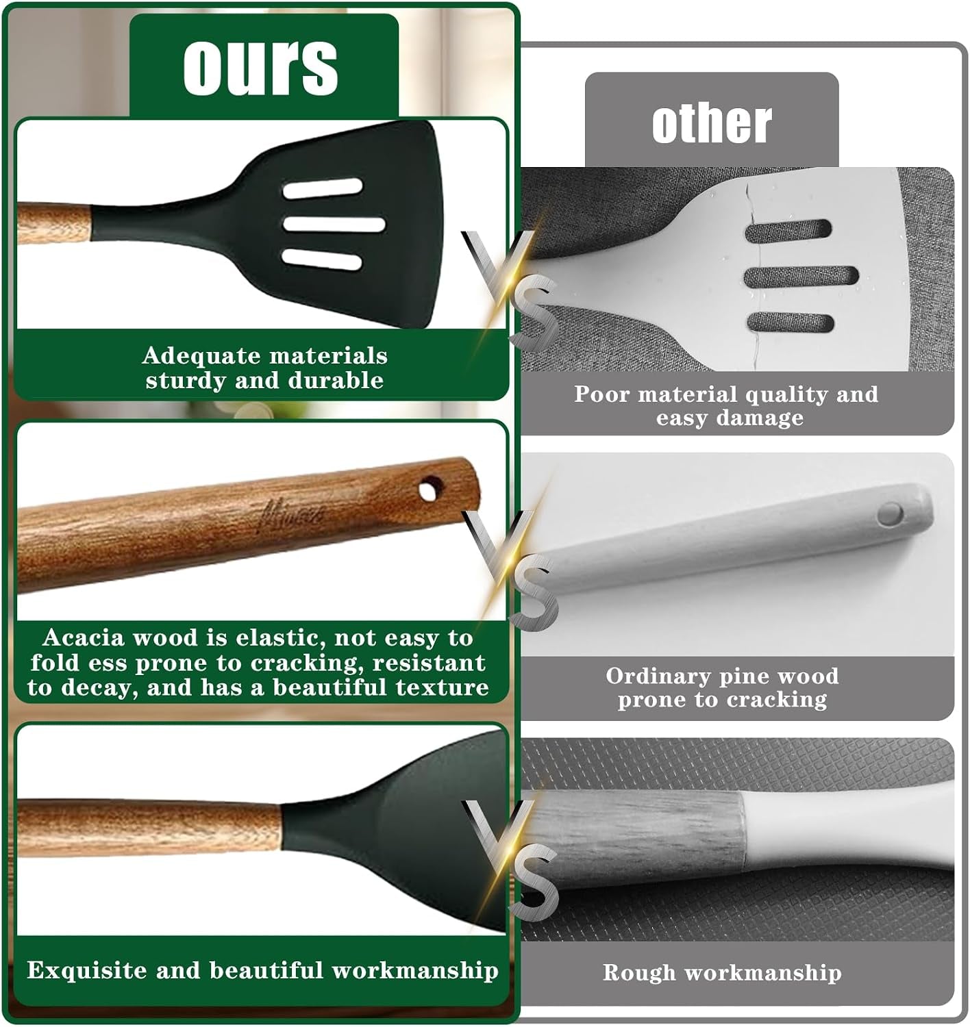 non-stick-silicone-cooking-utensils-set-with-natural-acacia-hard-wood-handle-5-piece-high-heat-resistant-green